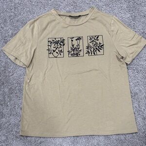 SHEIN Tan Graphic Tee